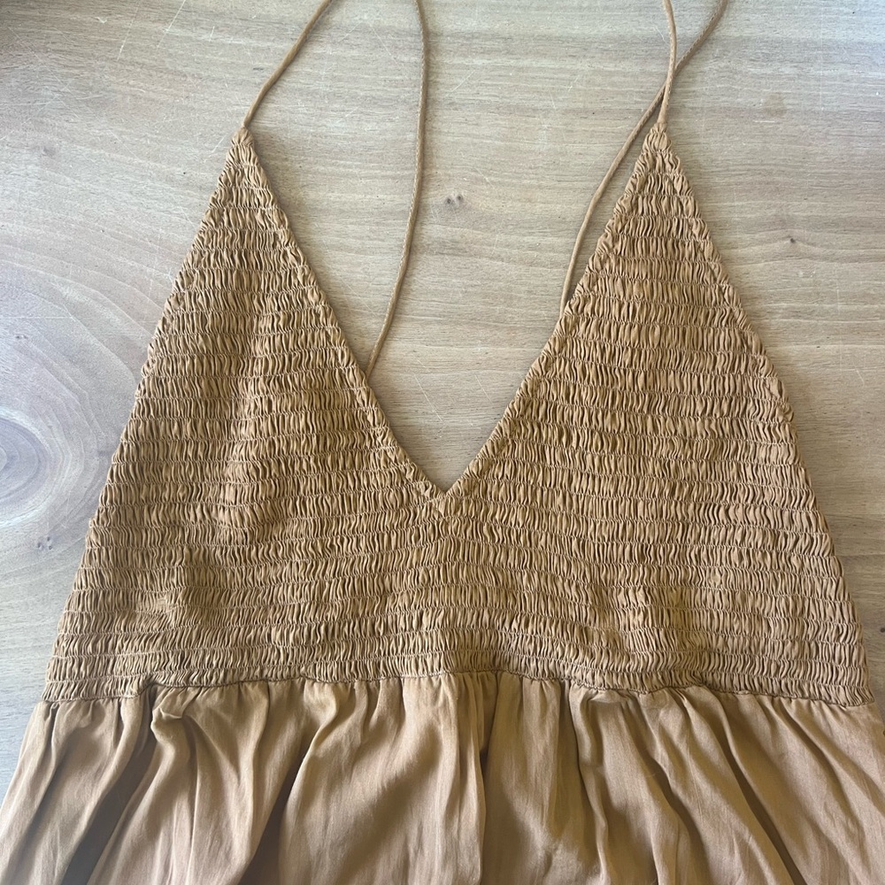 S/W/F Shirred Maxi Dress In Cabin - Picture 6 of 8